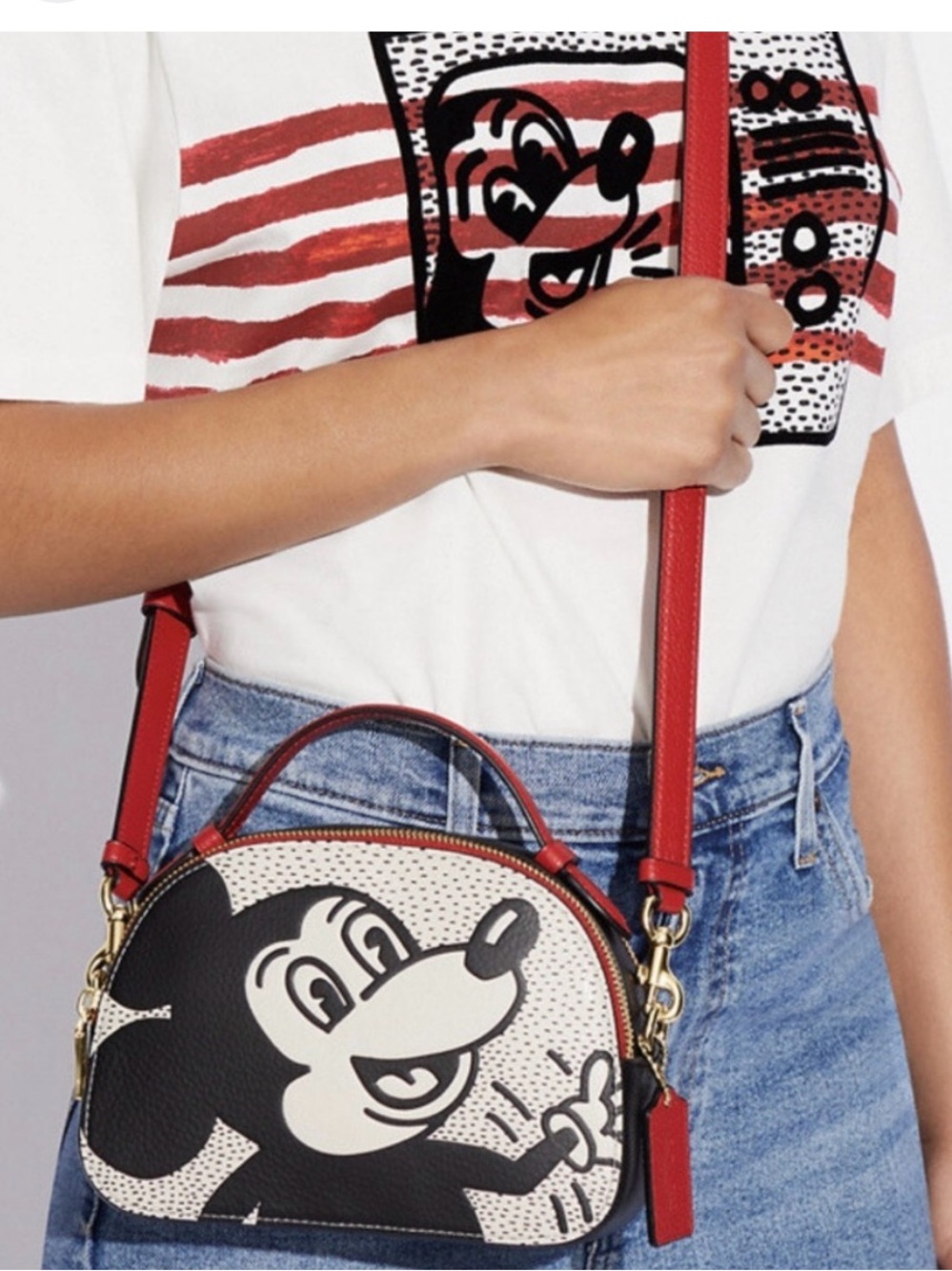 Disney Mickey Mouse X Keith Haring Serena Satchel